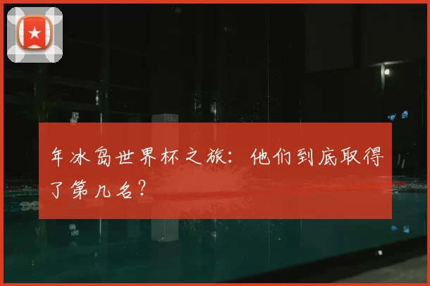 年冰岛世界杯之旅：他们到底取得了第几名？
